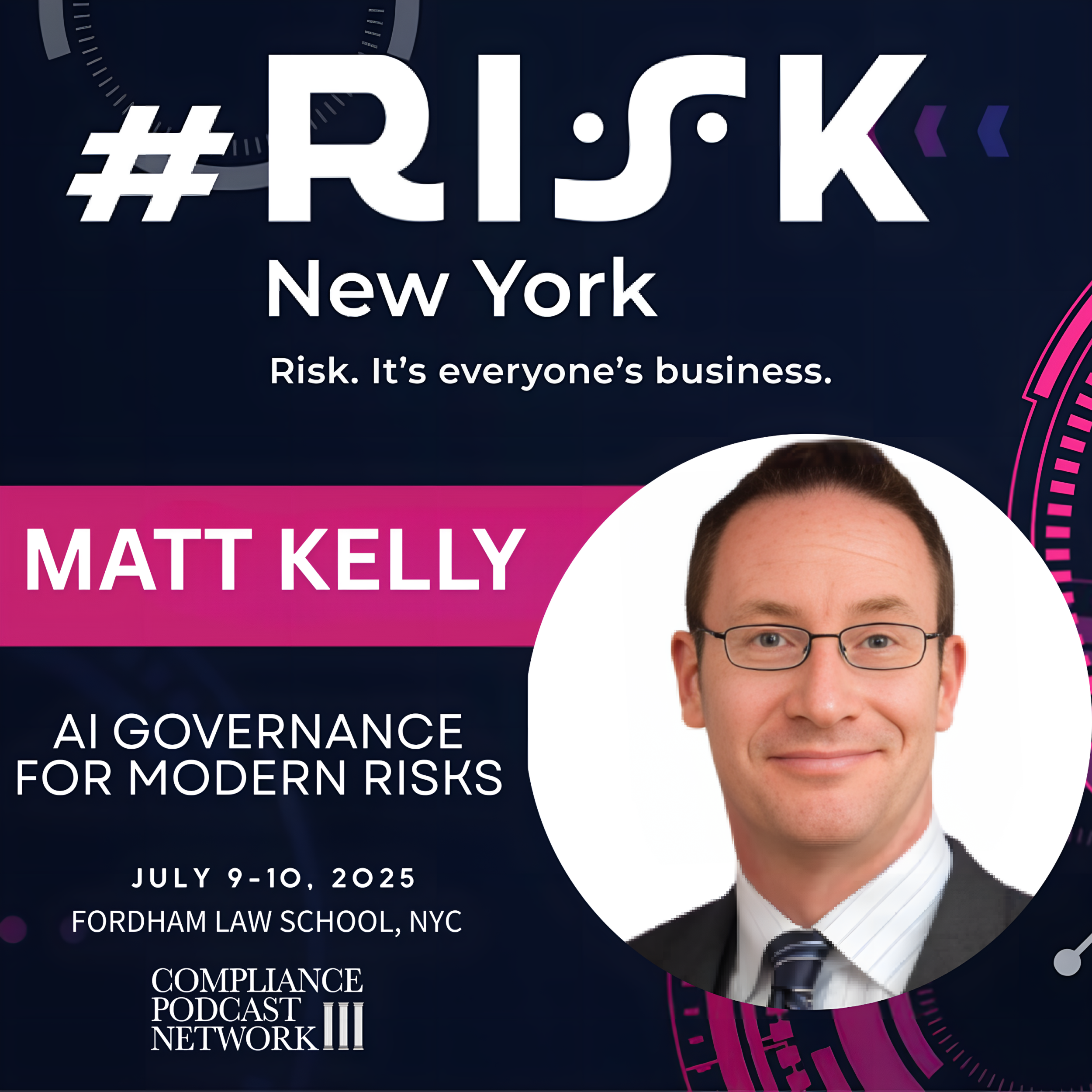 Risk New York Speaker Series - The Future of AI Governance in GRC with Matt  Kelly - Compliance Podcast Network