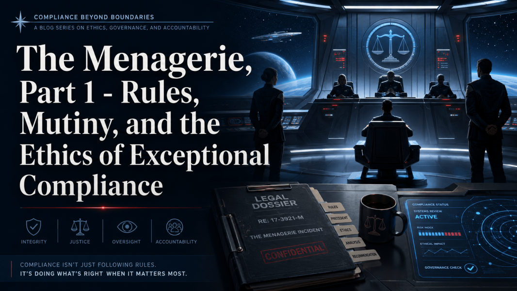 The Menagerie, Part 1 – Rules, Mutiny, and the Ethics of Exceptional Compliance