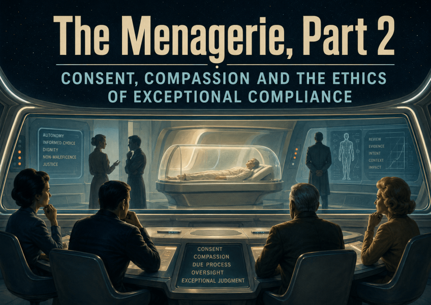 The Menagerie, Part 2 – Consent, Compassion and the Ethics of Exceptional Compliance