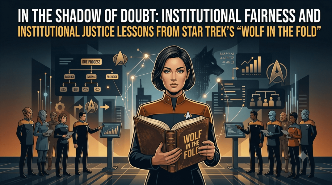 In the Shadow of Doubt: Institutional Fairness and Institutional Justice Lessons from Star Trek’s “Wolf in the Fold”