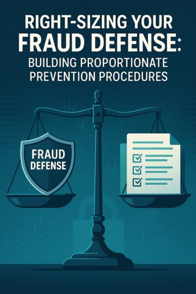 Right-Sizing Your Fraud Defense: Building Proportionate Prevention Procedures