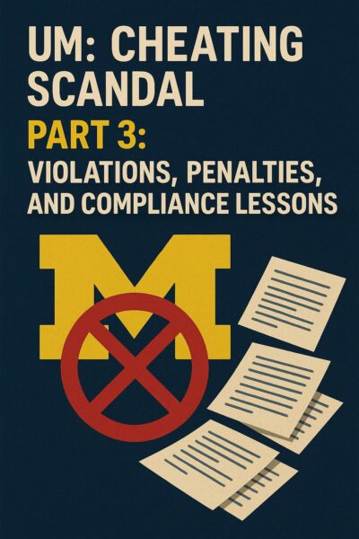 UM Cheating Scandal Part 3: Violations, Penalties, and Compliance Lessons
