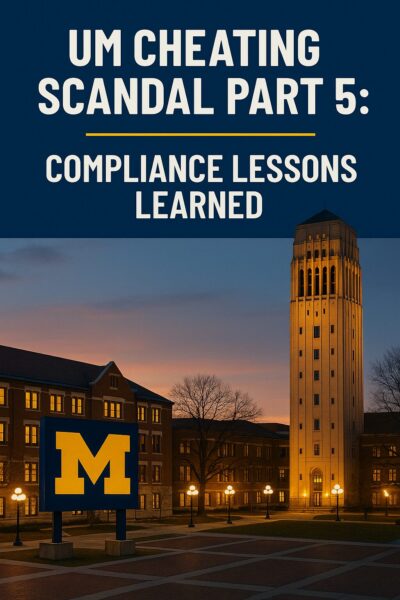 UM Cheating Scandal, Part 5: Compliance Lessons Learned