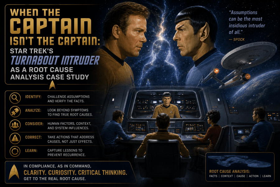 When the Captain Isn’t the Captain: Star Trek’s Turnabout Intruder as a Root Cause Analysis Case Study