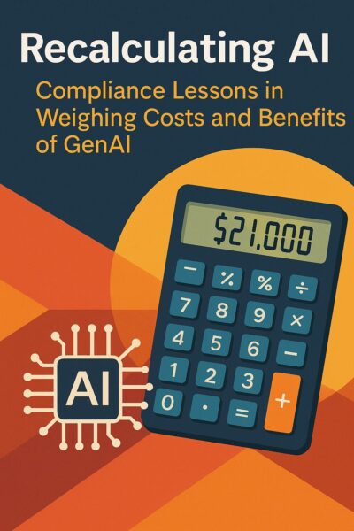Recalculating AI: Compliance Lessons in Weighing Costs and Benefits of GenAI