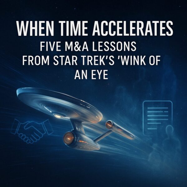 When Time Accelerates: Five M&A Lessons from Star Trek’s “Wink of an Eye”