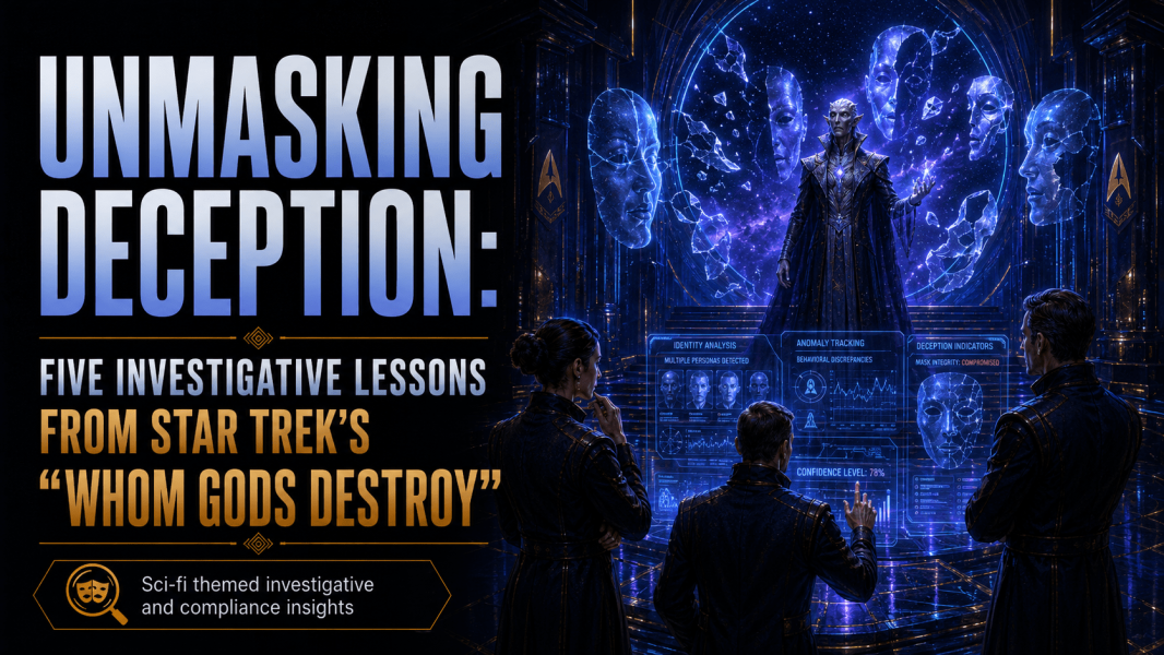 Unmasking Deception: 5 Investigative Lessons from Star Trek’s “Whom Gods Destroy”
