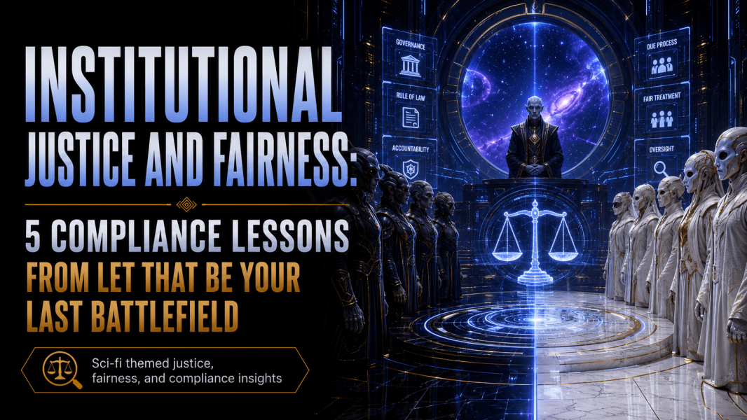 Institutional Justice and Fairness: 5 Compliance Lessons from Let That Be Your Last Battlefield