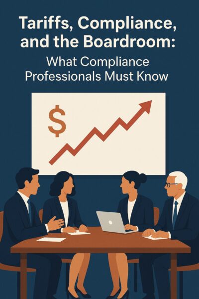 Tariffs, Compliance, and the Boardroom: What Compliance Professionals Must Know