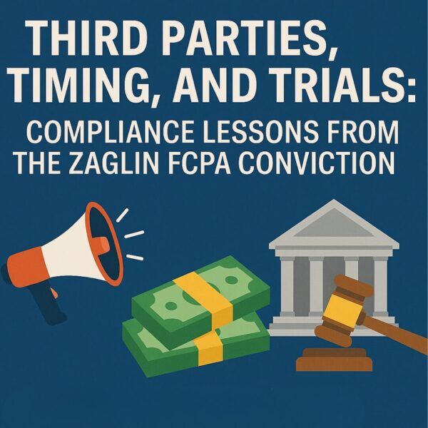 Third Parties, Timing, and Trials: Compliance Lessons from the Zaglin FCPA Conviction