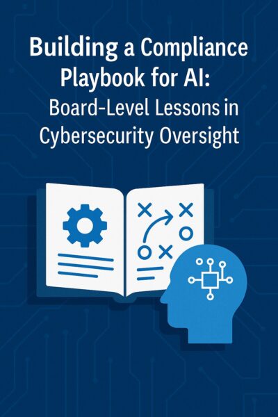 Building a Compliance Playbook for AI: Board – Level Lessons in Cybersecurity Oversight