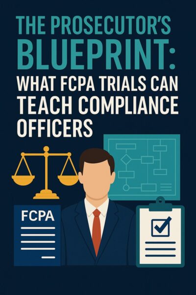 The Prosecutor’s Blueprint: What FCPA Trials Can Teach Compliance Officers