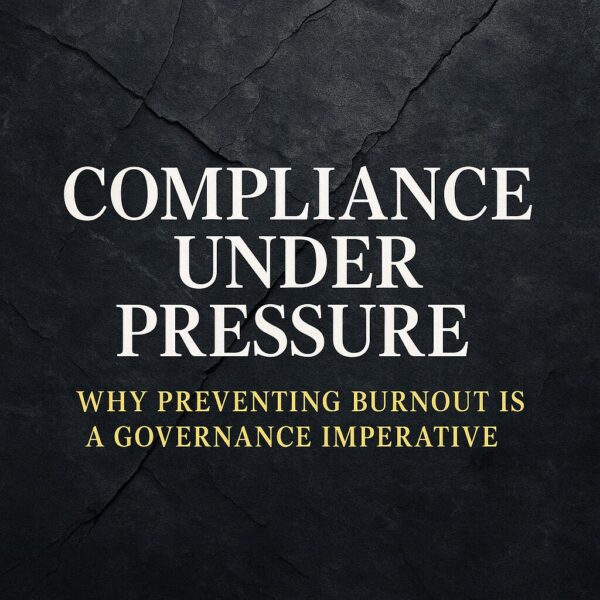 Compliance Under Pressure: Why Preventing Burnout Is a Governance Imperative