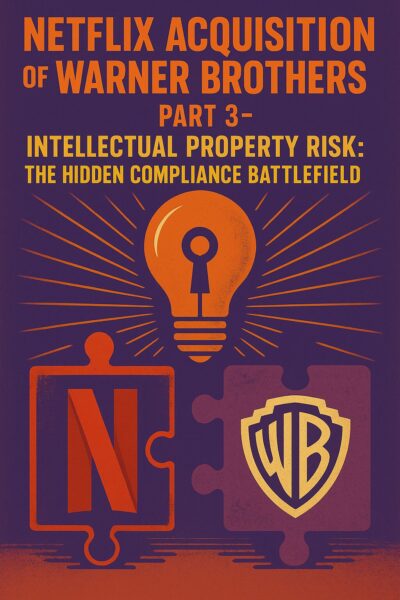 Netflix Acquisition of Warner Brothers: Part 3 – Intellectual Property Risk, The Hidden Compliance Battlefield