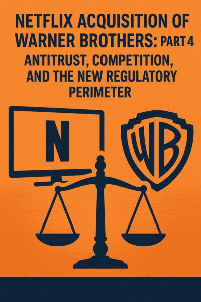 Netflix Acquisition of Warner Brothers: Part 4 – Antitrust, Competition, and the New Regulatory Perimeter