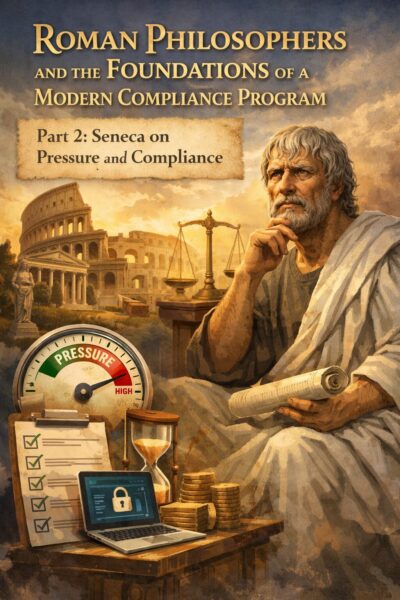 Roman Philosophers and the Foundations of a Modern Compliance Program: Part 2 Seneca on Pressure and Compliance