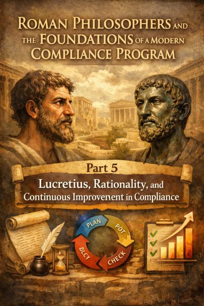 Roman Philosophers and the Foundations of a Modern Compliance Program: Part 5 – Lucretius, Rationality, and Continuous Improvement in Compliance