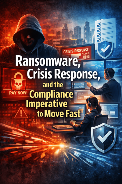 Aly McDevitt Week: Part 5 – Ransomware, Crisis Response, and the Compliance Imperative to Move Fast