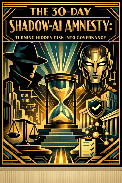 The 30-Day Shadow-AI Amnesty: Turning Hidden Risk into Governance