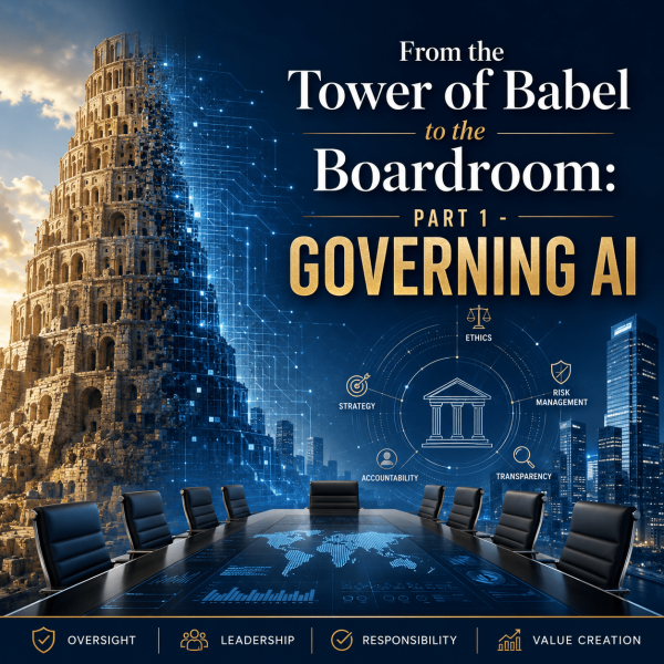 From the Tower of Babel to the Boardroom: Part 1 – Governing AI