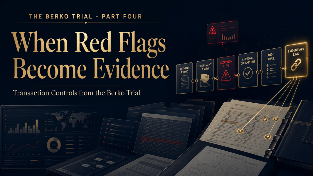 THE BERKO TRIAL – PART 4: When Red Flags Become Evidence: Transaction Controls from the Berko Trial