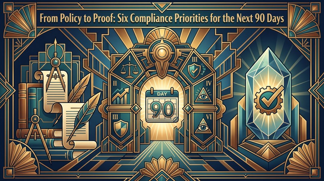 From Policy to Proof: Six Compliance Priorities for the Next 90 Days