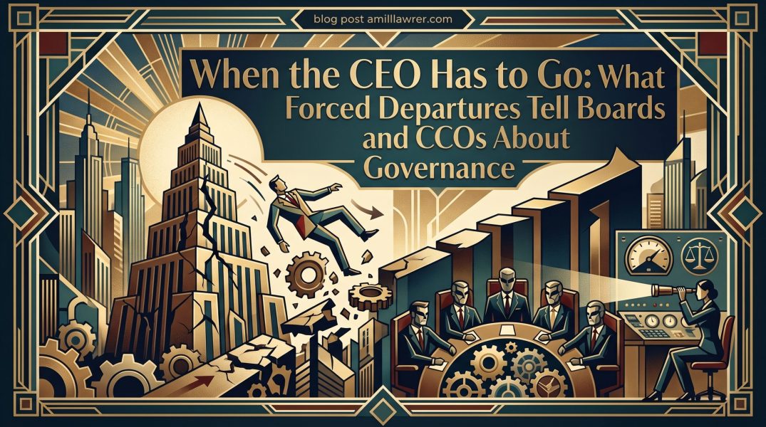 When the CEO Has to Go: What Forced Departures Tell Boards and CCOs About Governance