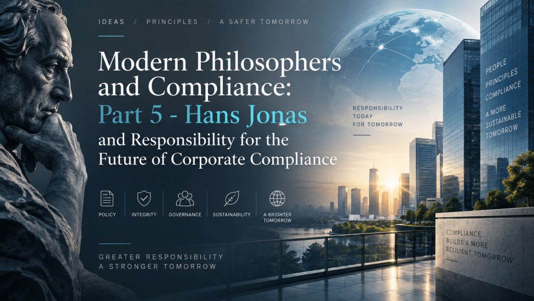 Modern Philosophers and Compliance: Part 5 – Hans Jonas and Responsibility for the Future of Corporate Compliance