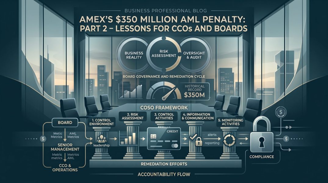 AMEX’s $350 Million AML Penalty: Part 2 – Lessons for CCOs and Boards